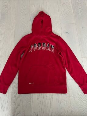 Nike Red Jordan Crewneck Hoodie